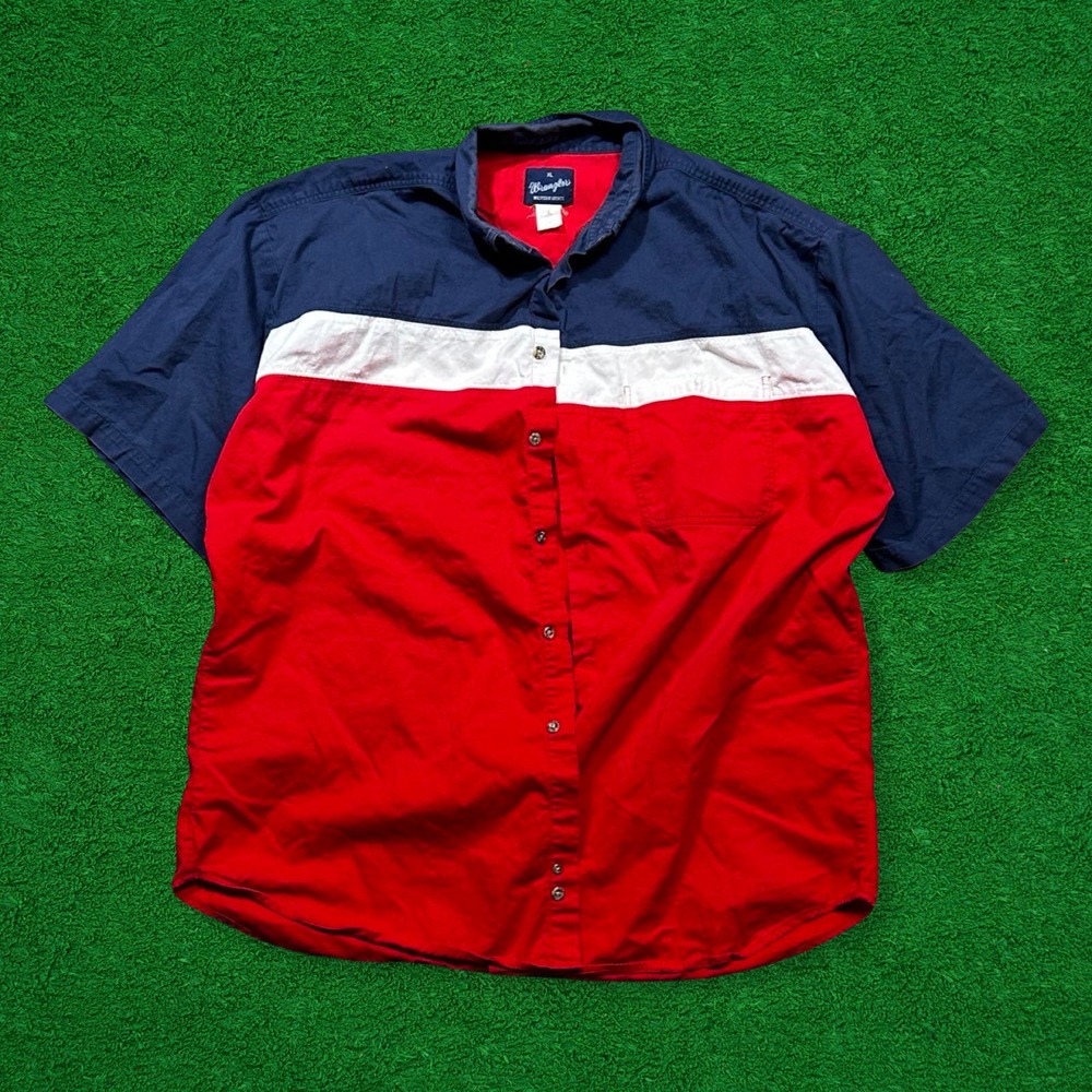 Vintage 90s Wrangler Western Button Up Shirt